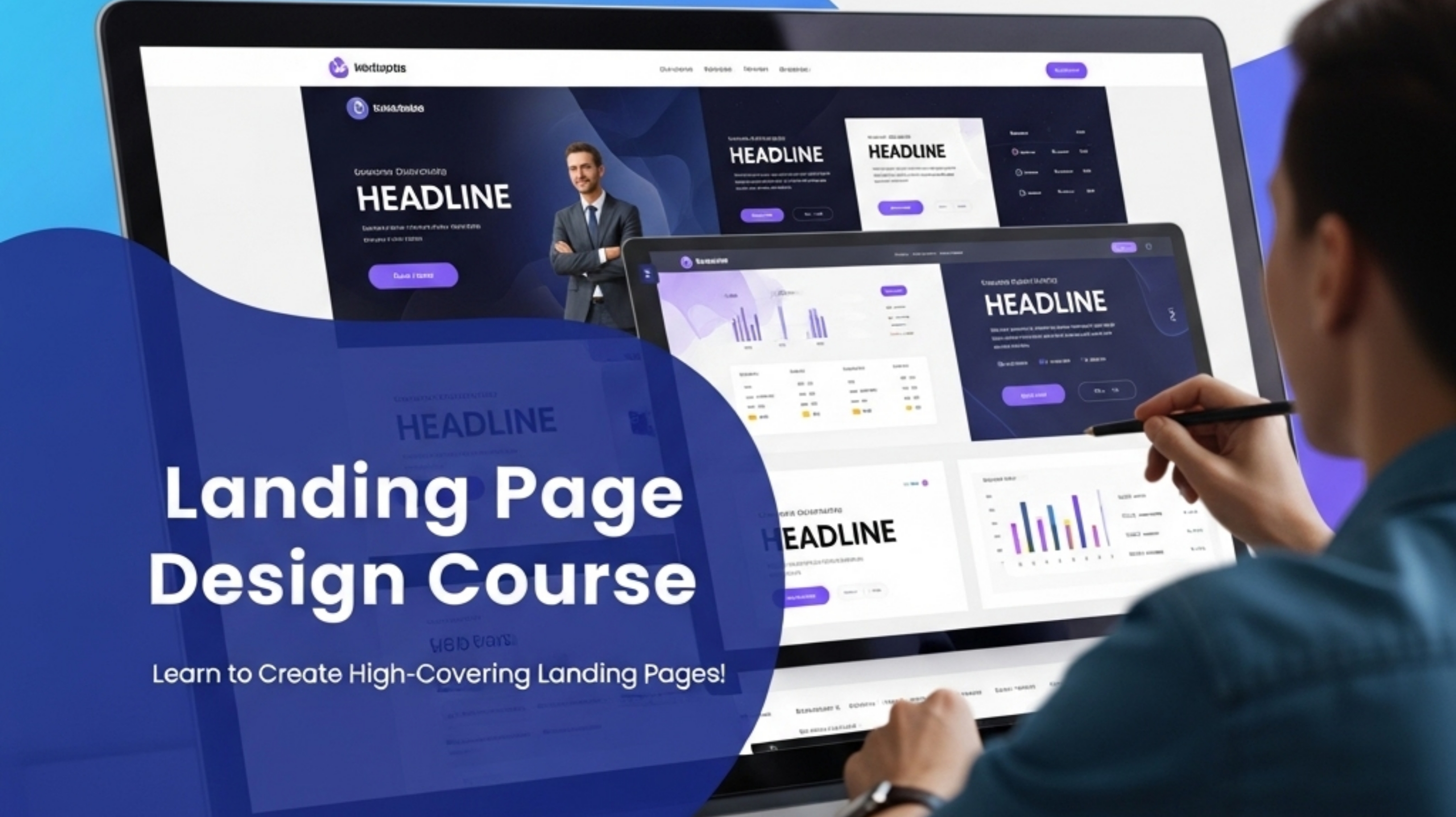 Landing page design course - make attractive landing page