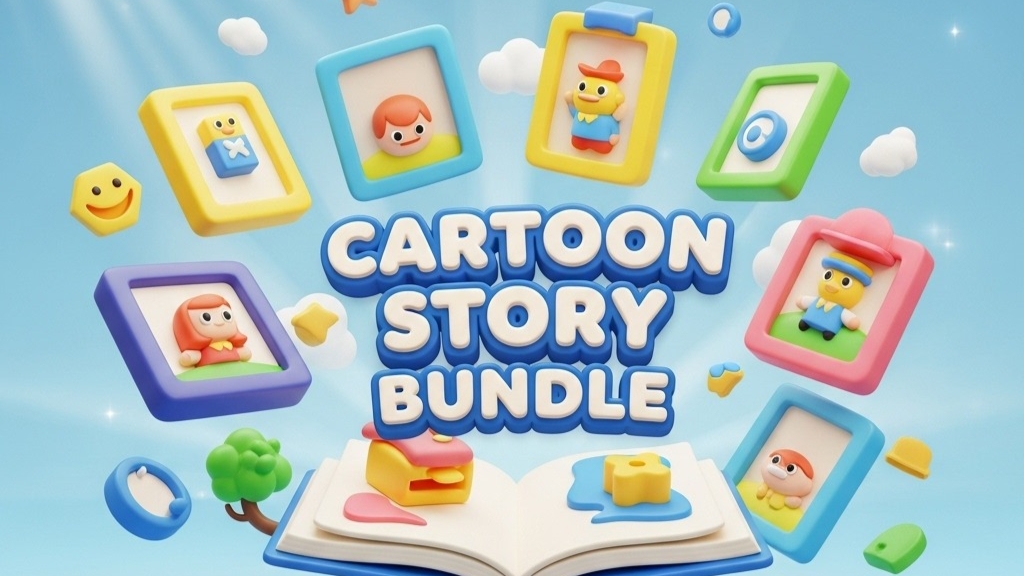 Cartoon Story Bundle Ready to use your project